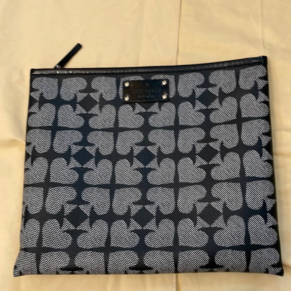 Kate Spade Large Signature Clutch/Cosmetic Bag